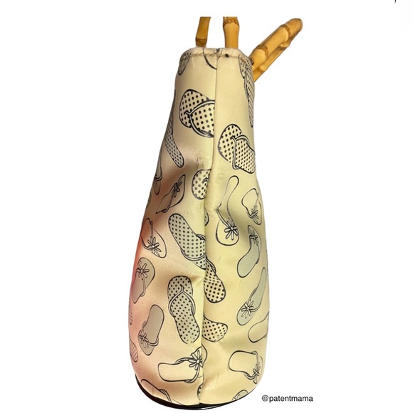 VINTAGE SUNNY HAWAII WOMENS HANDBAG WITH BAMBOO HANDLES - Picture 6 of 7